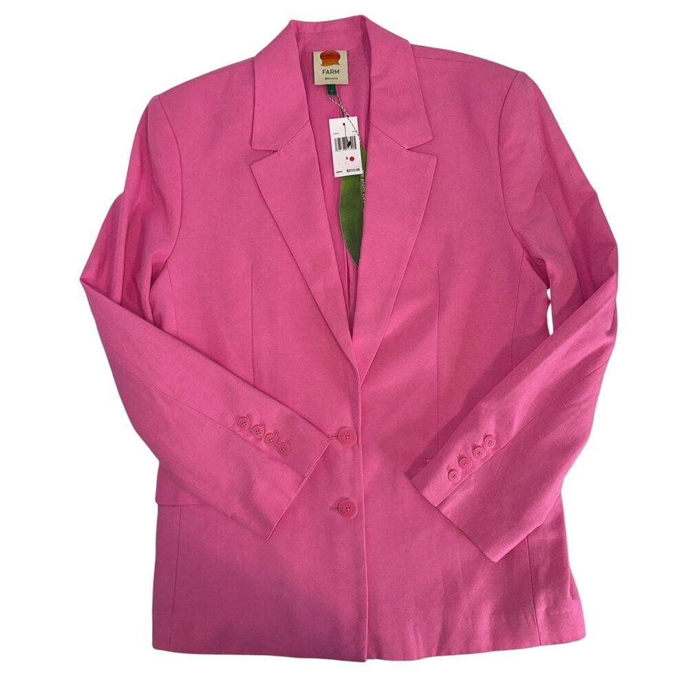 New NWT Farm Rio Pink Blazer Size Small - Picture 7 of 13